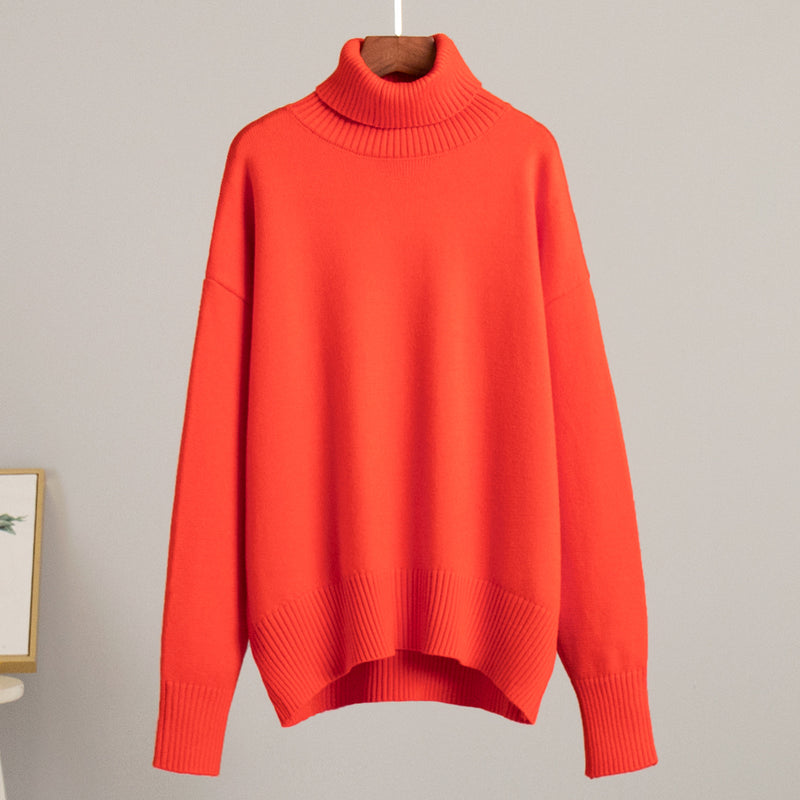 Luxurious Cashmere Roll Neck Jumper For Women