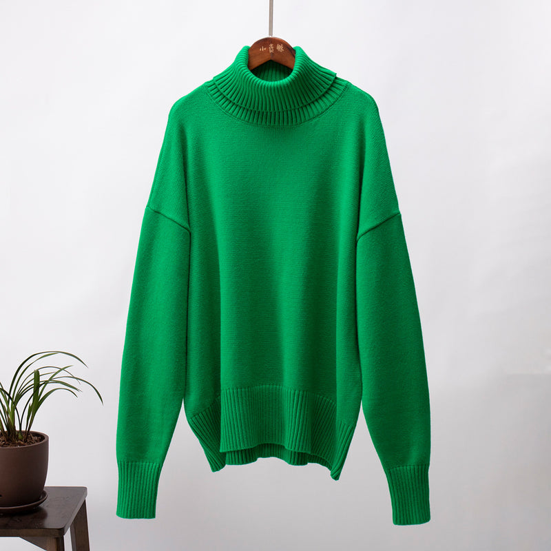 Luxurious Cashmere Roll Neck Jumper For Women
