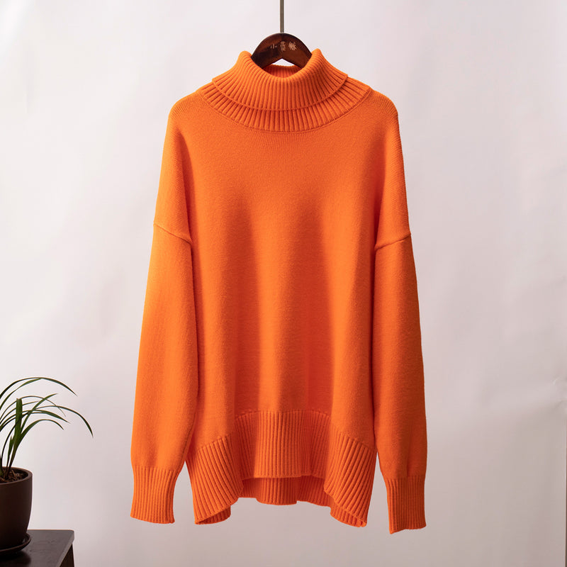 Luxurious Cashmere Roll Neck Jumper For Women