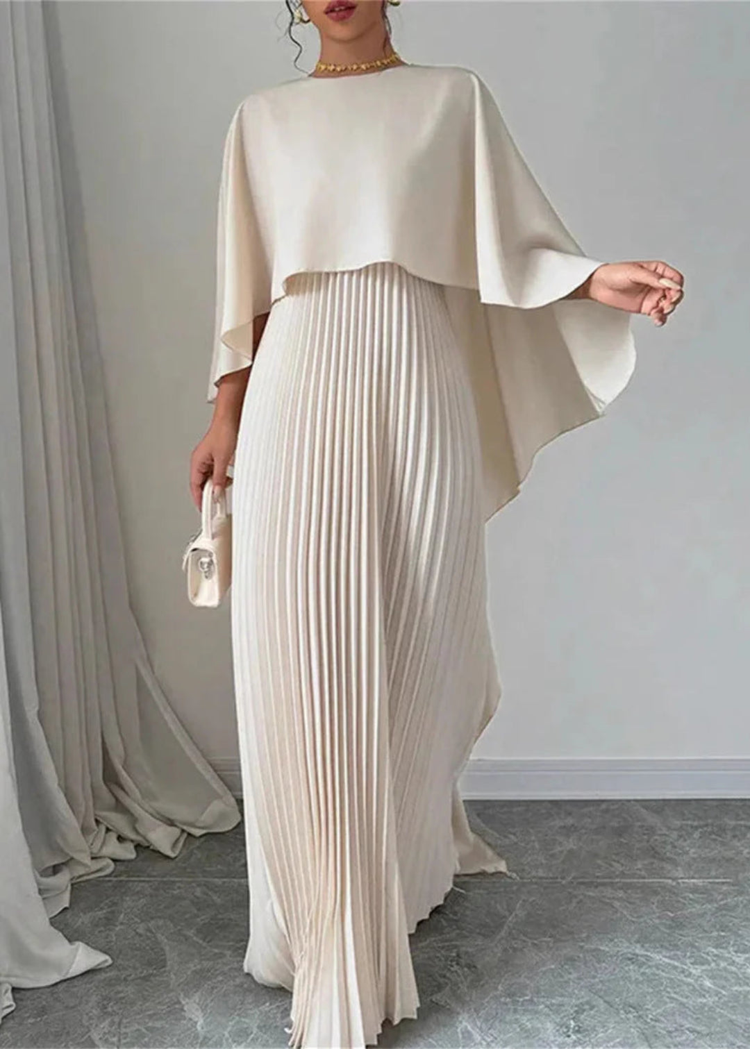 Batwing Sleeve Maxi Dress