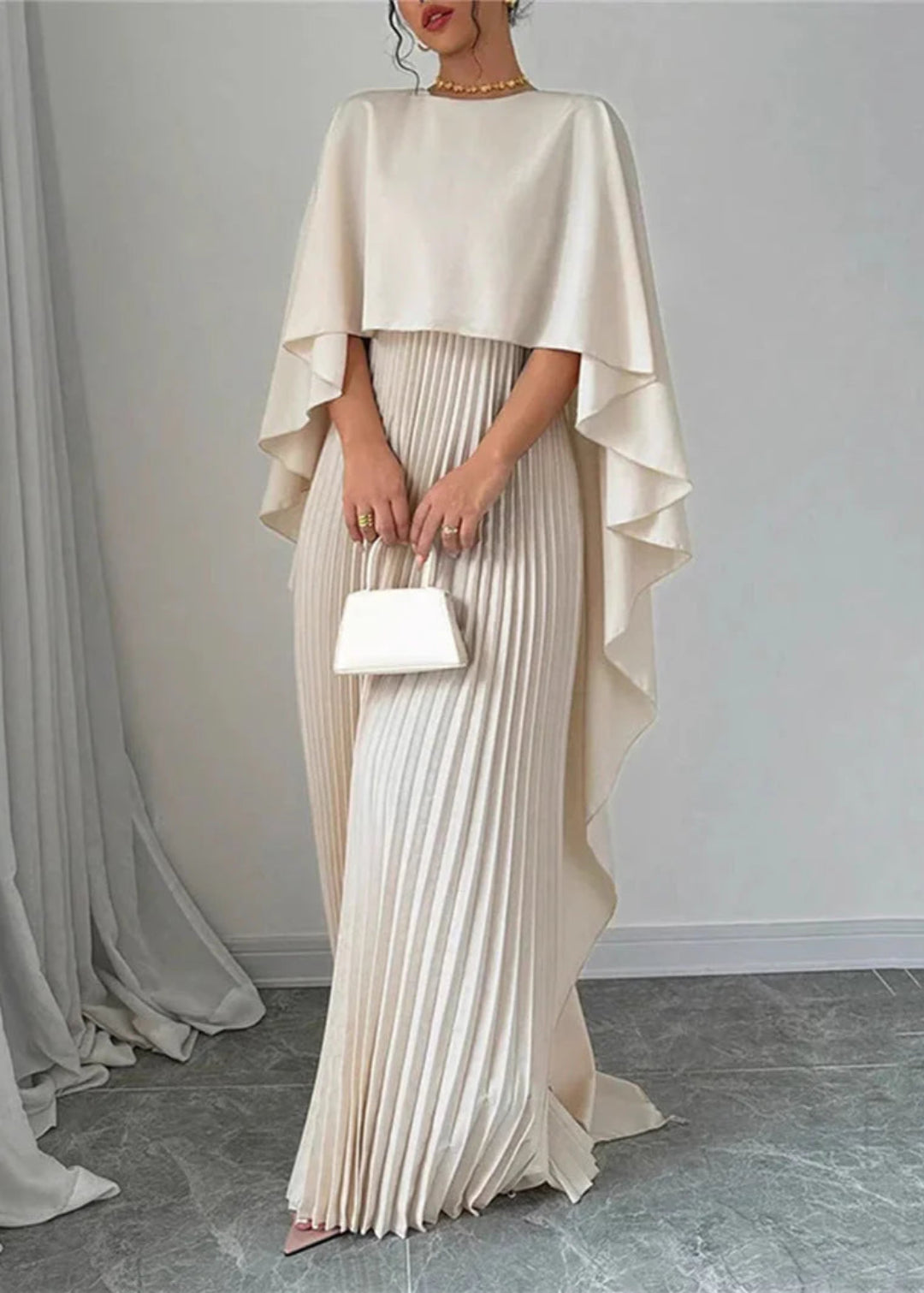 Batwing Sleeve Maxi Dress