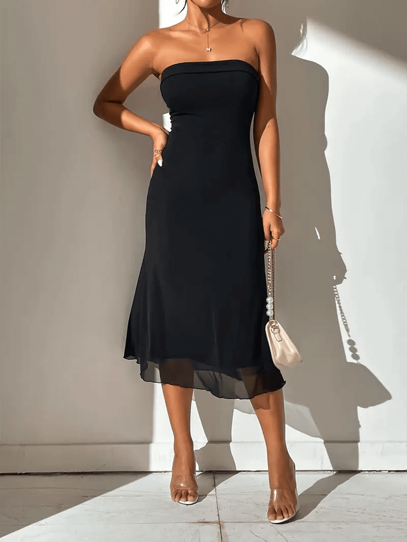 Off Shoulder Body-con Midi Dress