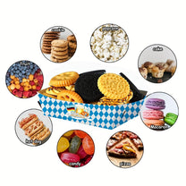Oktoberfest Snack Bowl Set - 40 Disposable Bowls with Blue and White Design