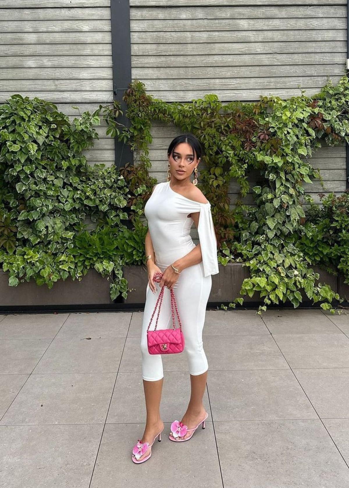 One Shoulder Knot Detail Top &amp; Capri Pants Co-Ord