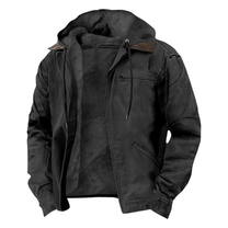 Fleece-Lined Hooded Jacket For Men