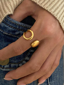 Open Drip Gold Ring