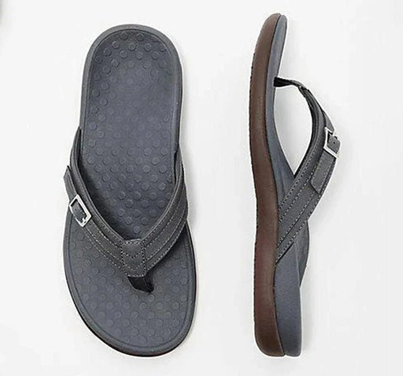 Orthopedic Flip-Flops With Contoured Footbed And Durable Sole
