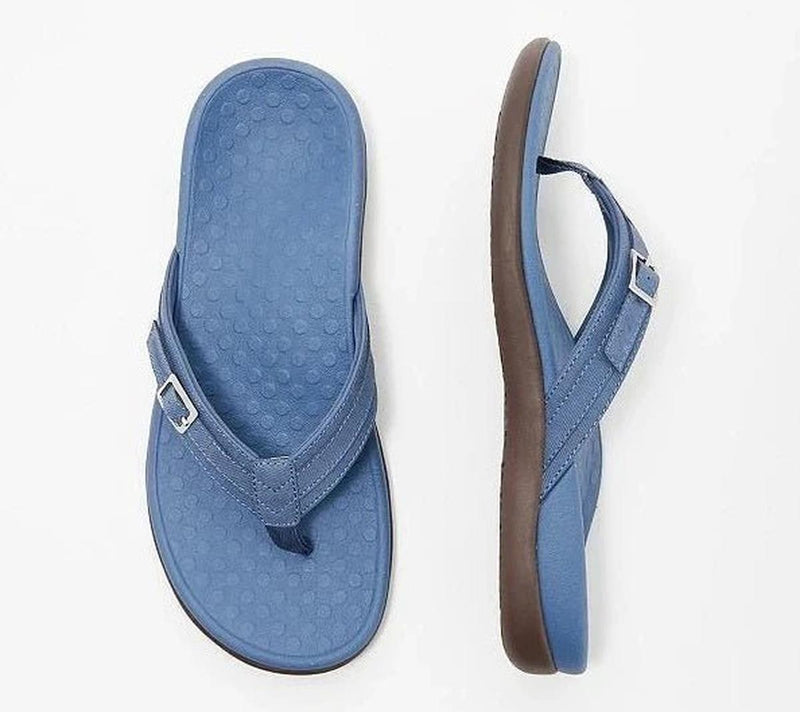 Orthopedic Flip-Flops With Contoured Footbed And Durable Sole