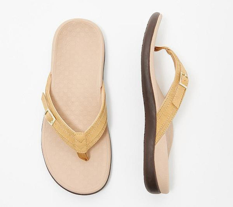 Orthopedic Flip-Flops With Contoured Footbed And Durable Sole