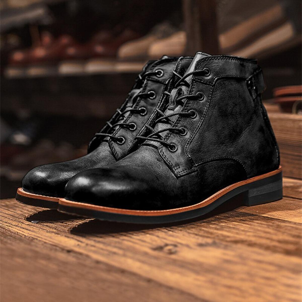 Orthopedic Leather Men&#39;s Boots