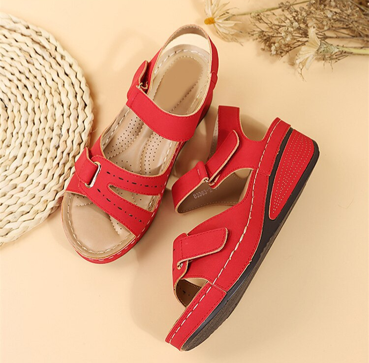 Orthopedic Sandals With Velcro Closure For Comfort