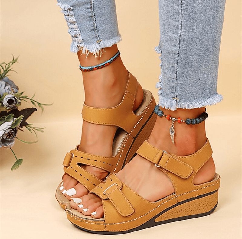 Orthopedic Sandals With Velcro Closure For Comfort