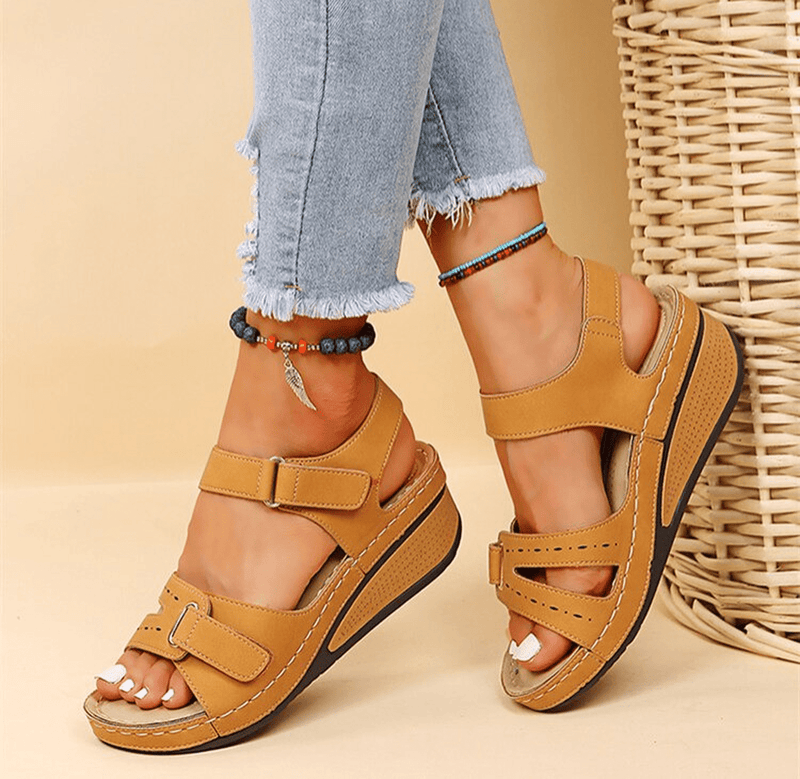 Orthopedic Sandals With Velcro Closure For Comfort