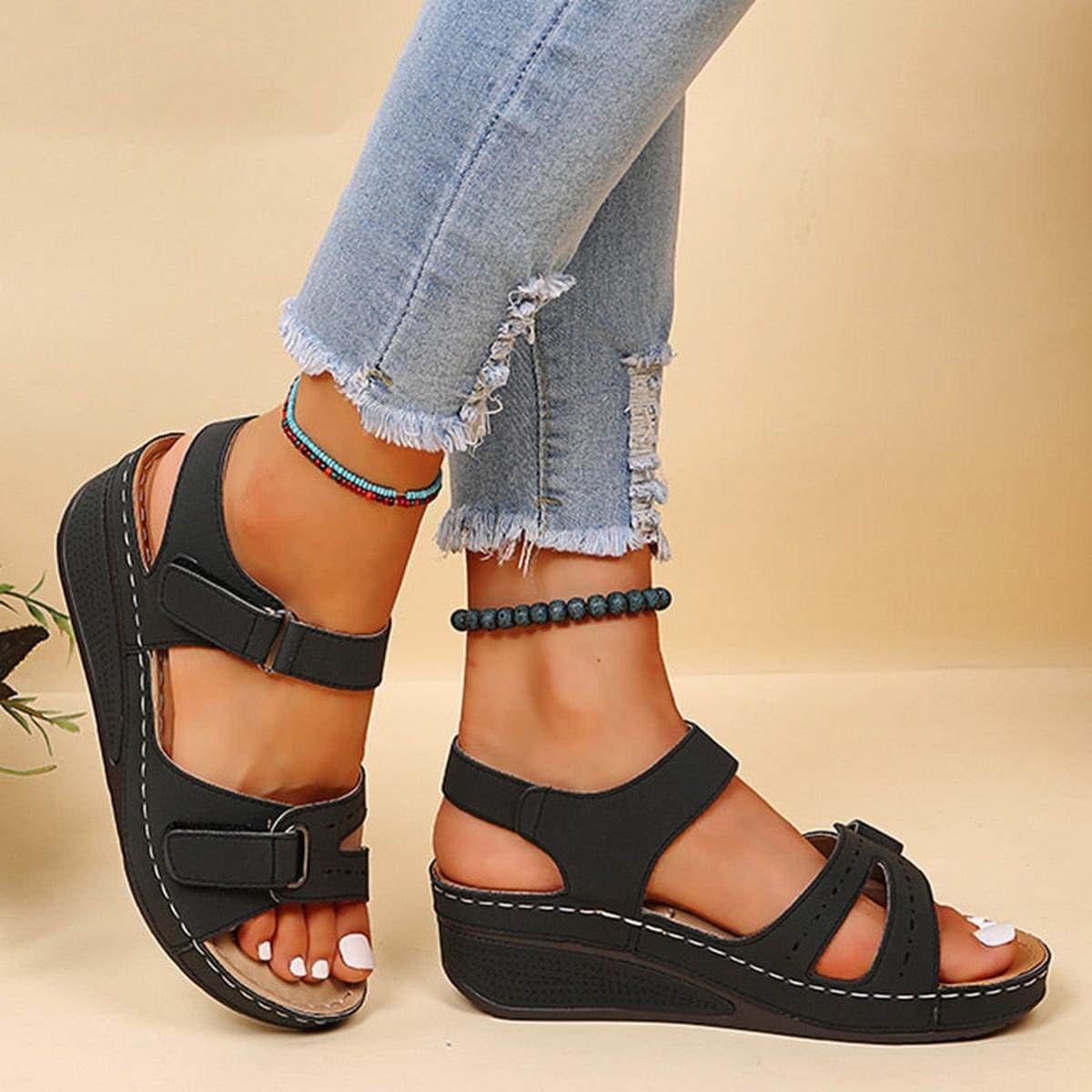 Orthopedic Sandals With Velcro Closure For Comfort