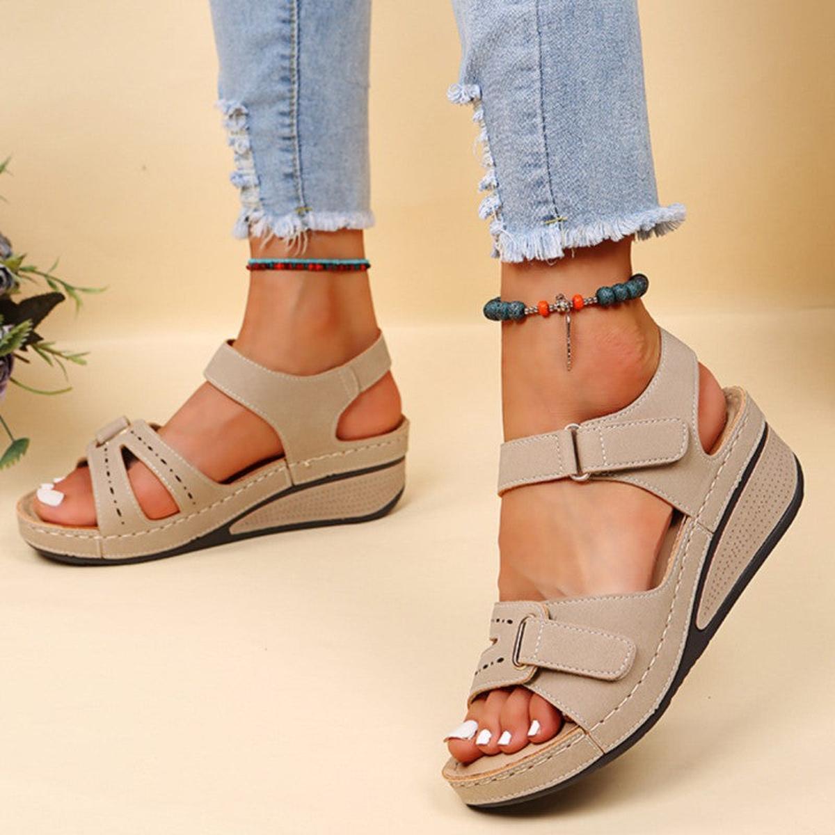 Orthopedic Sandals With Velcro Closure For Comfort