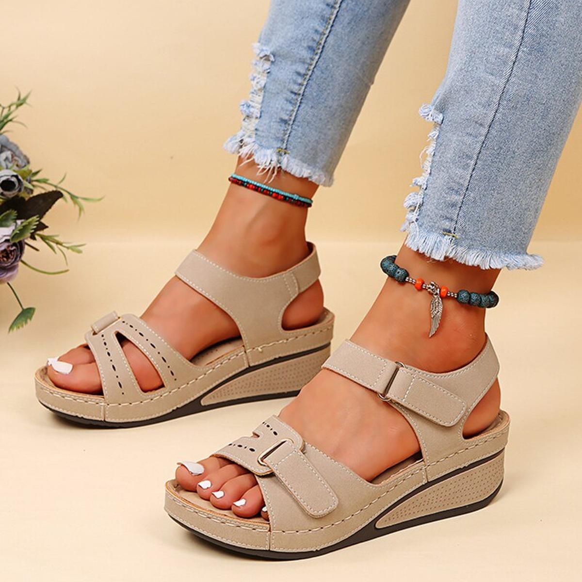 Orthopedic Sandals With Velcro Closure For Comfort