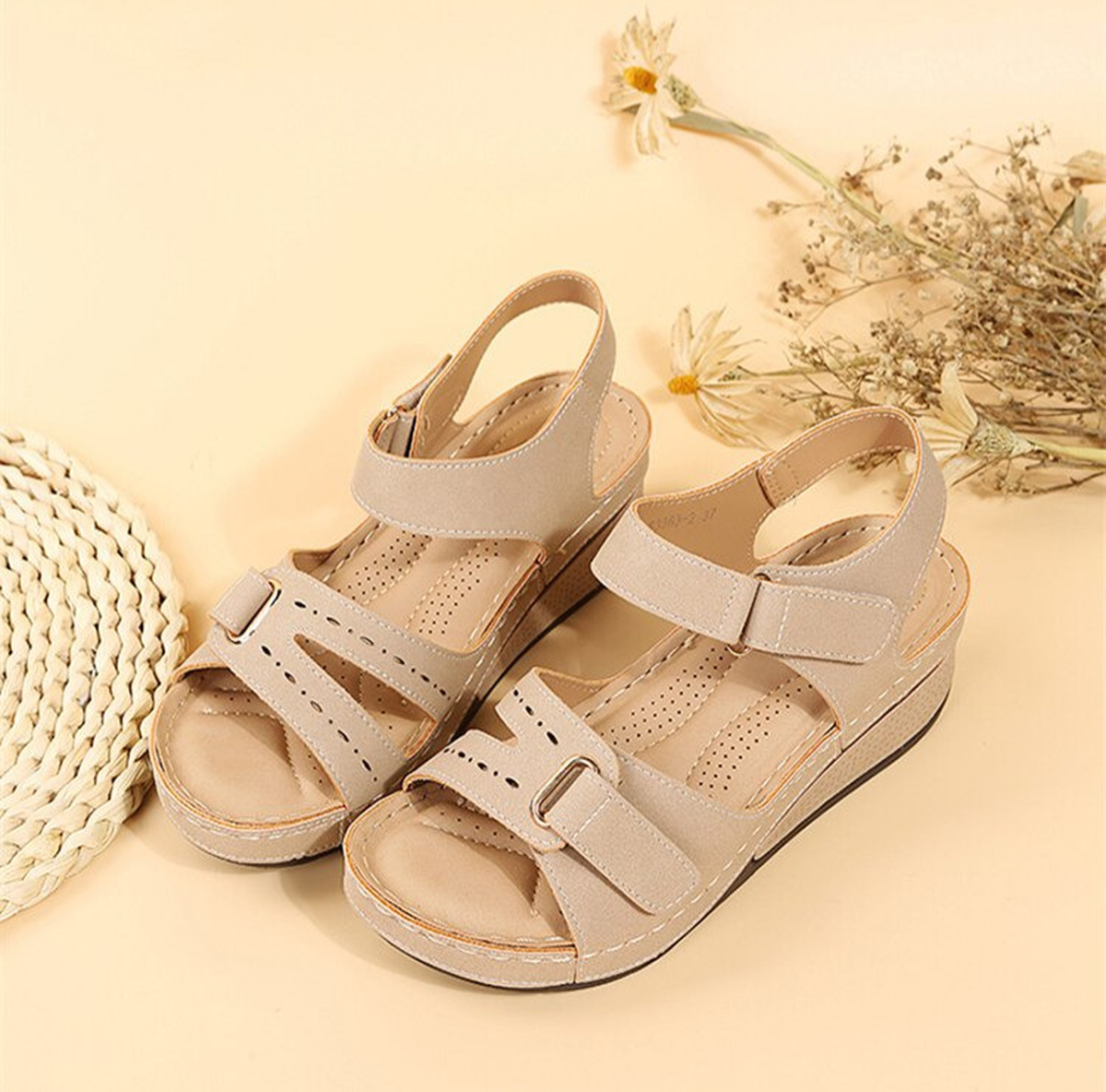 Orthopedic Sandals With Velcro Closure For Comfort