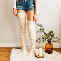 Over-The-Knee Knit Socks For Women - Winter Fashion Accessory