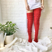 Over-The-Knee Knit Socks For Women - Winter Fashion Accessory