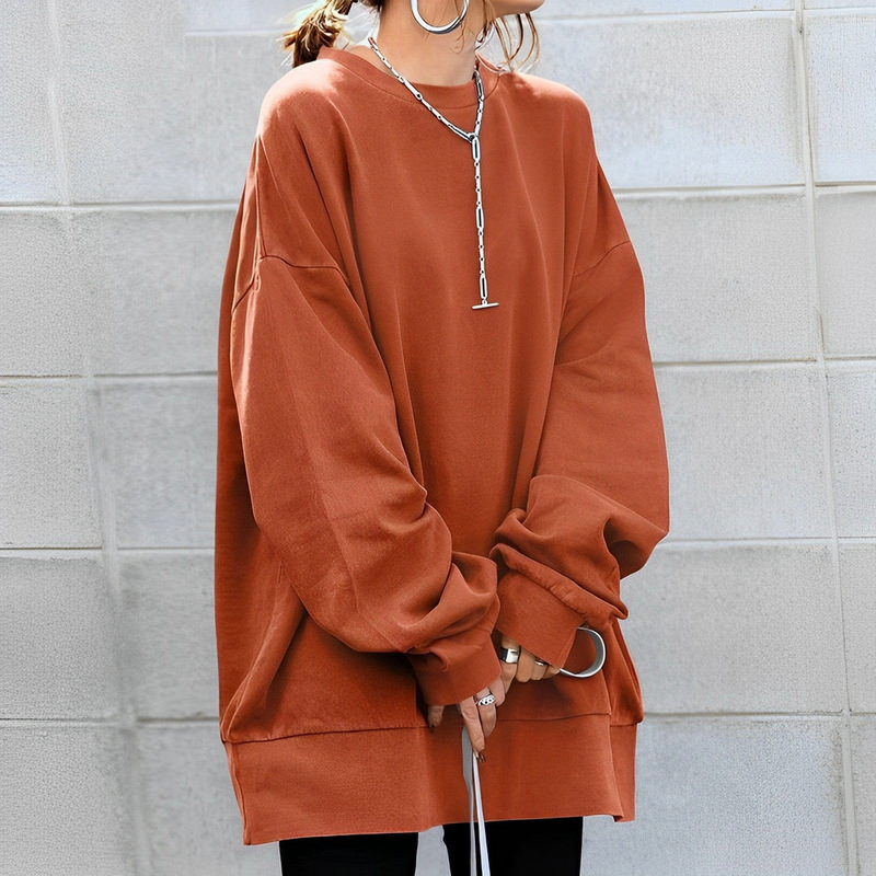 Oversize Pullover With Textured Design For Women