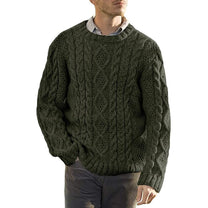 Oversized Chunky Cable Knit Sweater for Men