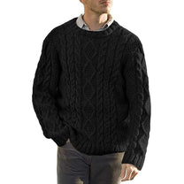 Oversized Chunky Cable Knit Sweater for Men