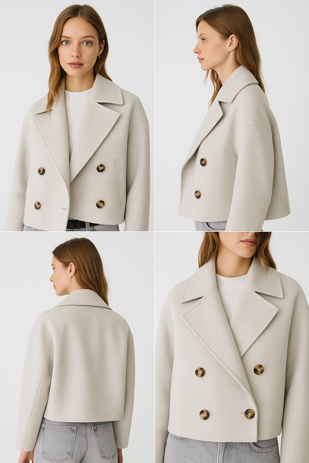Oversized Double-Breasted Coat