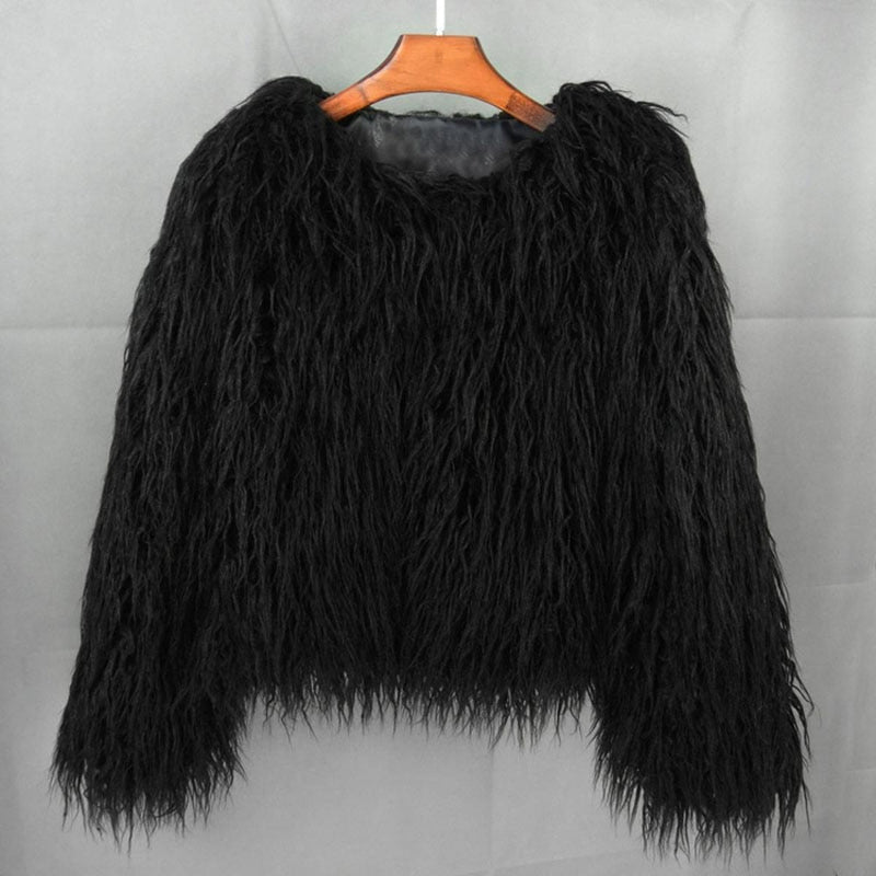 Oversized Faux Fur Winter Coat For Women