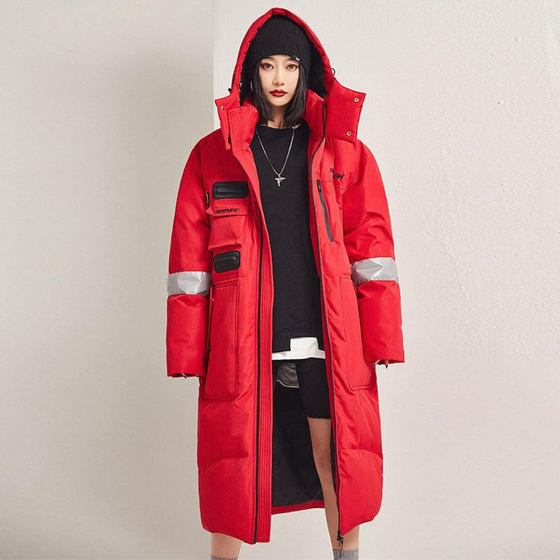 Oversized Hooded Trench Coat With Storm Flap