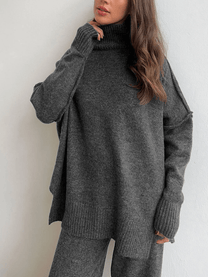 Oversized Knit Co-Ord Set With Relaxed Fit