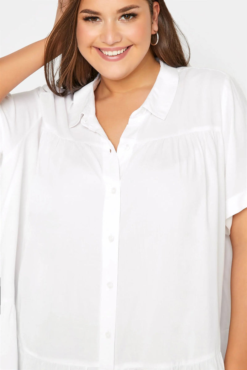 Oversized Long Sleeve Shirt Plus Size
