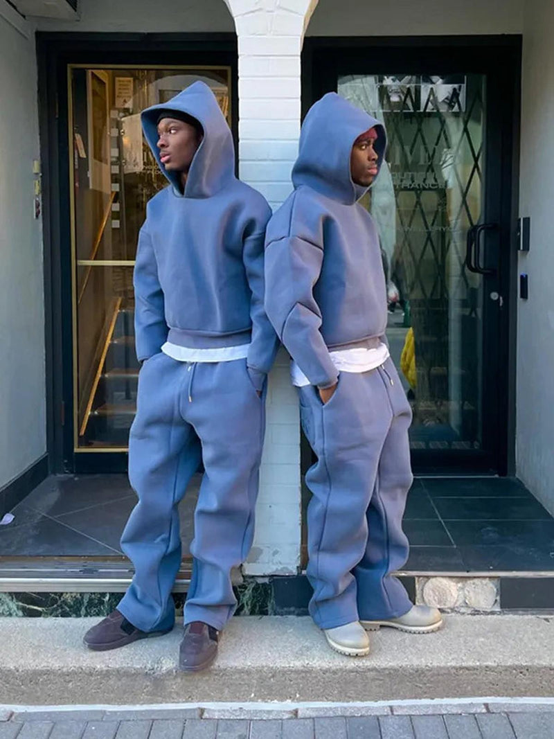 Oversized Men&#39;s Tracksuit With Hoodie And Joggers