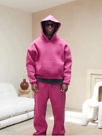 Oversized Men&#39;s Tracksuit With Hoodie And Joggers