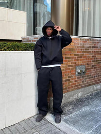 Oversized Men&#39;s Tracksuit With Hoodie And Joggers