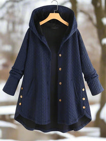 Oversized Quilted Hooded Jacket For Women
