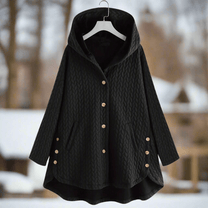 Oversized Quilted Hooded Jacket For Women