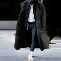 Oversized Shearling-Lined Insulated Trench Coat