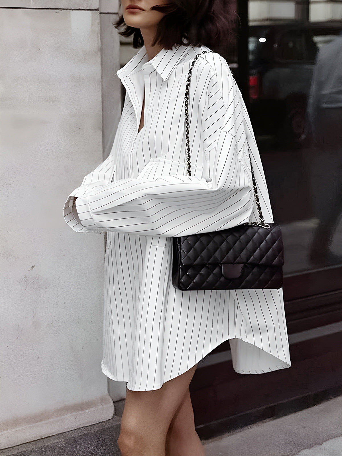 Oversized Striped Shirt
