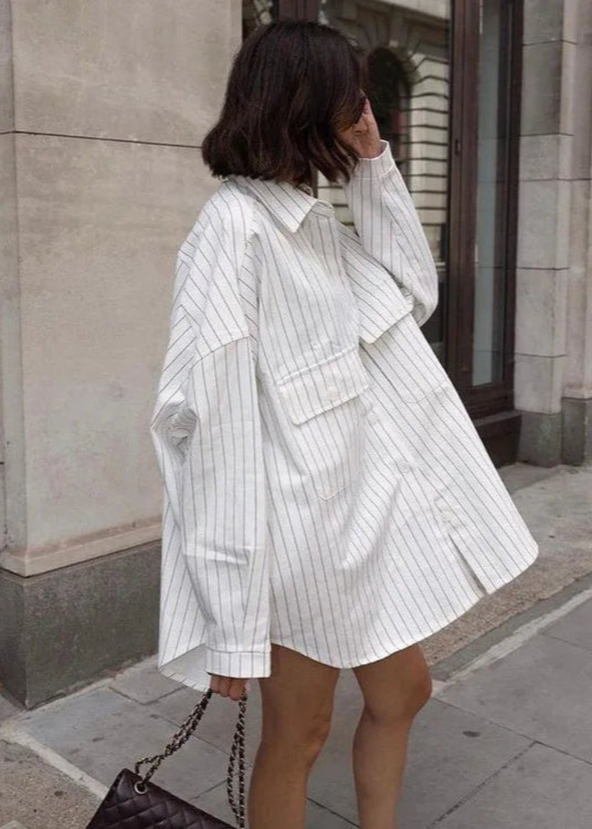 Oversized Striped Shirt