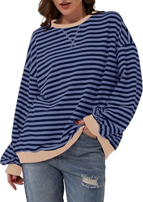 Oversized Striped Sweater For Women