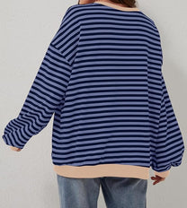 Oversized Striped Sweater For Women
