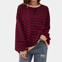 Oversized Striped Sweater For Women