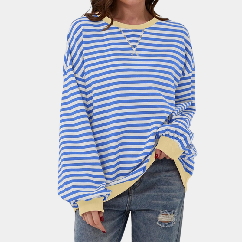 Oversized Striped Sweater For Women