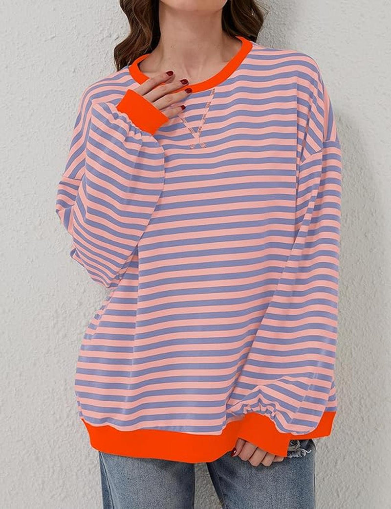 Oversized Striped Sweater For Women