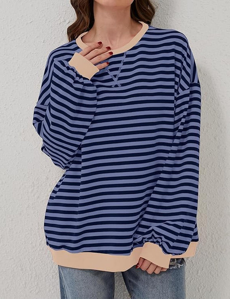 Oversized Striped Sweater For Women
