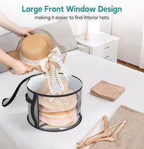 Oversized Transparent Hat Storage Box For 5–7 Wide-Brimmed Hats - Buy 1 Get 1 Free