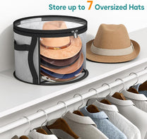 Oversized Transparent Hat Storage Box For 5–7 Wide-Brimmed Hats - Buy 1 Get 1 Free