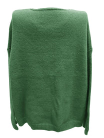 Oversized V-Neck Pullover Sweater Plus Size
