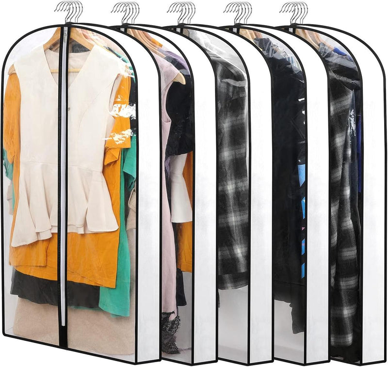 PEVA Garment Cover Set – 12 Breathable Clothing Hangers with Buy 1 Get 1 Free Offer