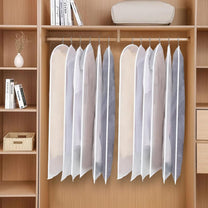 PEVA Garment Cover Set – 12 Breathable Clothing Hangers with Buy 1 Get 1 Free Offer